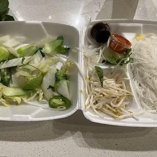 Vegetable Pho that I ordered with extra broccoli.