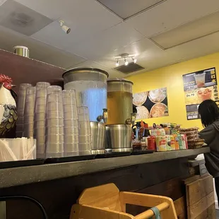 11/12/24 Self service water and tea. Hot tea with request