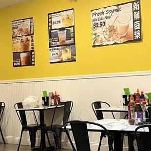 the interior of a restaurant