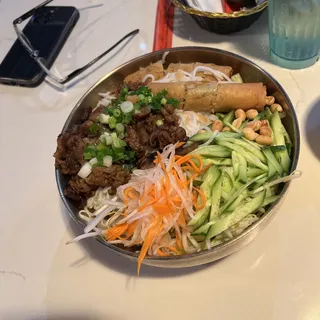 Grilled Pork and Egg Roll Vermicelli Bowl