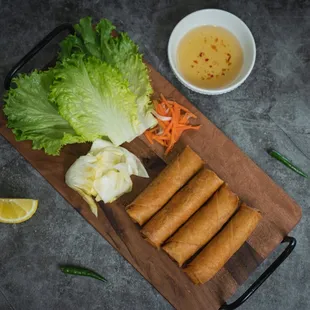 Egg rolls made from Pho Ga Hai Van