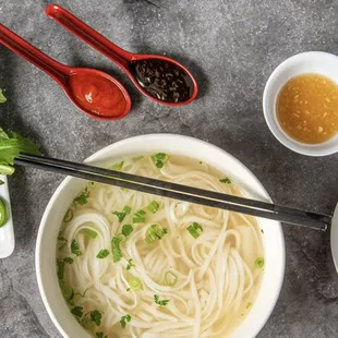 Pho Ga (chicken noodle soup) Our signature dish
