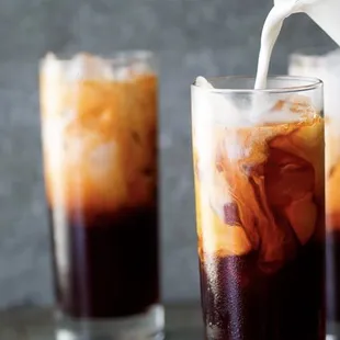 Thai Tea (Tra Thai) perfect with a hot bowl of Pho Ga .