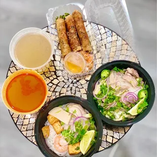 1. Imperial Roll(3), 18. Bun Rieu, 12. Chicken Noodle Soup (12/2022)
