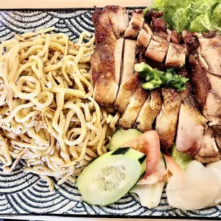 32. Five Spice Chicken with Garlic Noodle $15.95