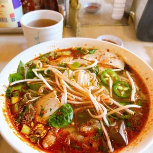 19.Hue Spicy Beef Brisket, Pork Blood and Ham noodle soup