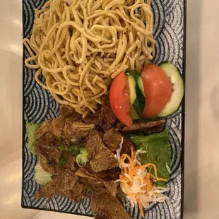 33. Grilled Pork with Garlic Noodle