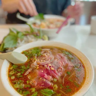 Spicy Satay Rare Beef Noodle Soup