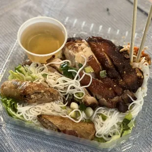 43. Five Spice Chicken and Imperial Roll with Vermicelli