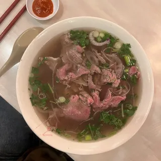15. Rare Beef and Brisket Noodle Soup pho tai gan