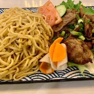 38. Grilled Pork with Garlic Noodle