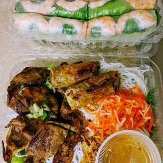 46. Grilled Pork and Imperial Roll with Vermicelli