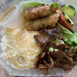 54. Grilled Pork and Egg with Rice