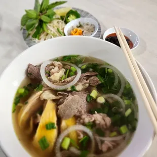 Tony Special. Beef brisket, chicken, and meatball