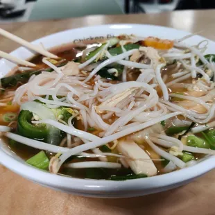 Pho Ga Xe (after toppings)