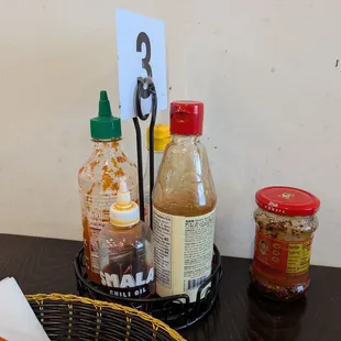 Variety of Hot sauces