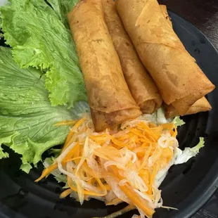 Egg rolls - they look like Chinese egg rolls but do taste like Vietnamese ones