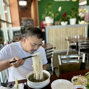 In Korea for 3 weeks and the first meal he wants is Pho Gabo when he gets home!