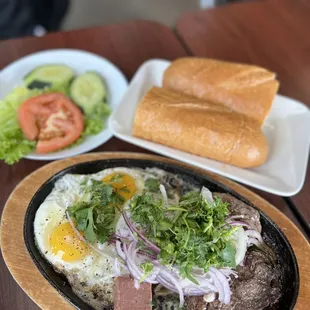 Jumping Beef Over Eggs was delicious