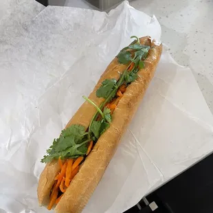 Grilled Pork Banh Mi ($8.95)