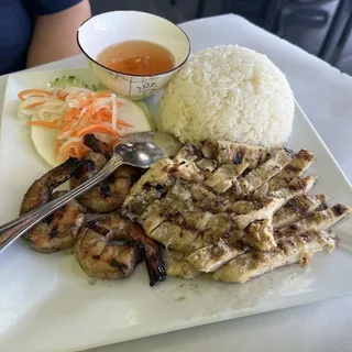 56. Grilled Shrimp on Rice Vermicelli