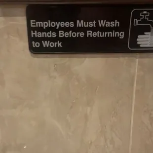 This is where they wash up before returning to work????
