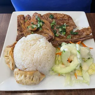 Pork chop with rice