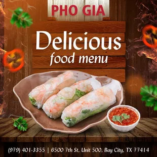 Come to Pho Gia for some delicious Vietnamese fare today!