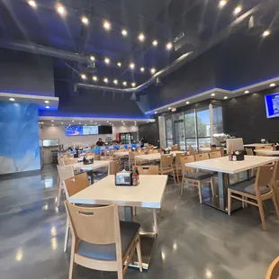 interior, sushi and sashimi