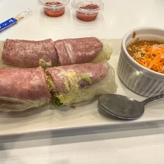 Vietnamese Grilled Pork Sausage Roll (Nem Nng Cun)