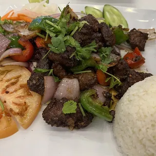 S10. Shaking Beef (Cm B Lc Lc)