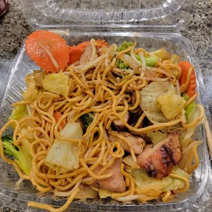 Chicken yaki udon