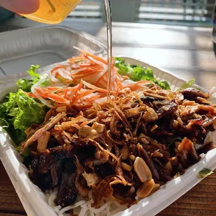 Vermicelli bowl with pork!