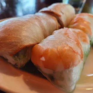 Pork &amp; Shrimp Spring Rolls.. no, it's not combined but instead 2 separate rolls..