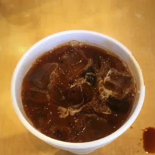 a bowl of soup on a table