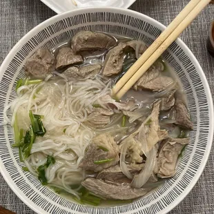 Meatball Rice Noodle Soup