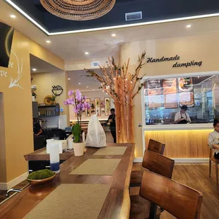 interior, sushi and sashimi