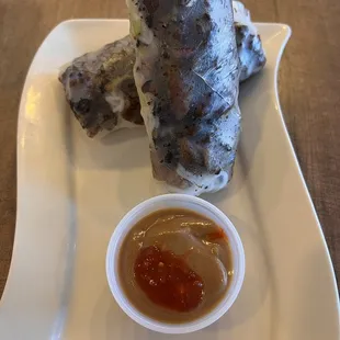Grilled Pork Spring Rolls