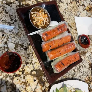 Grilled Pork Spring Rolls