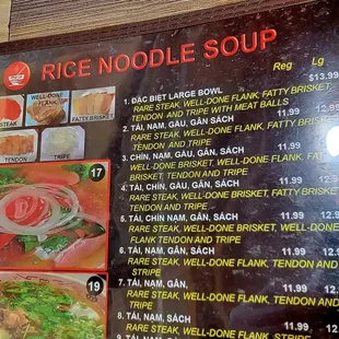 The menu is slightly outdated here. Spouse had #1 and it came out to $15. He has a cough that won&apos;t go away.