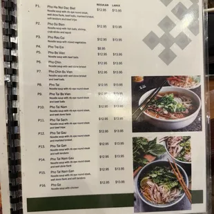 New menu