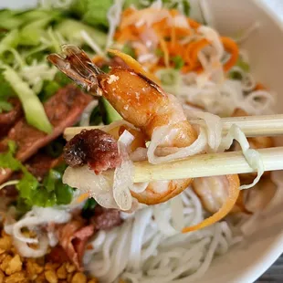 Using my chopsticks !