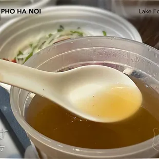 Broth - Very good; flavorful; not overly greasy.