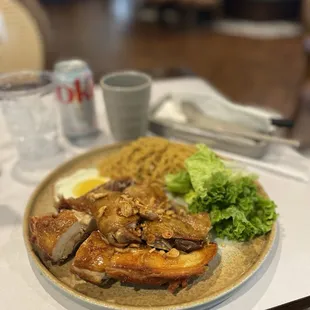Kui Fei Chicken with Egg Noodle
