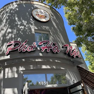Outside of the restaurant