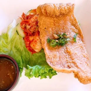 47 B. Com Ca Chien- Deep Fried Sole over rice