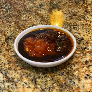 My sauce blend: Hoisin Base, chili oil and  sambal