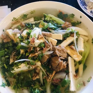 Veggie and Mock Chicken Pho