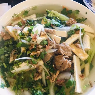 Veggie and Mock Chicken Pho