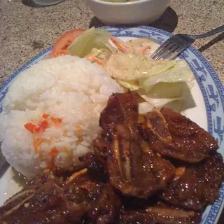 Grilled Short Rib Rice Plate